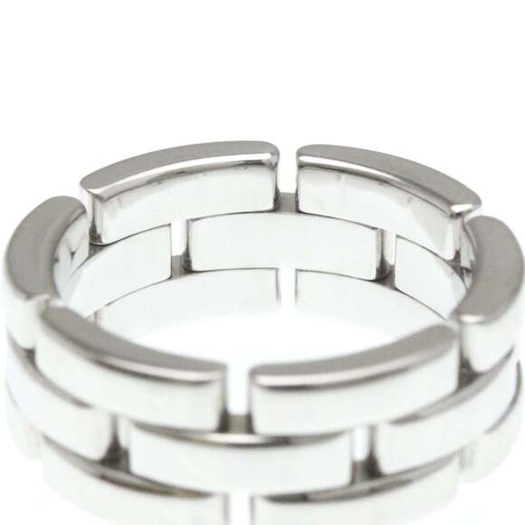 CARTIER 18k Silver Maillon Panthere Ring - Picture 6 of 10